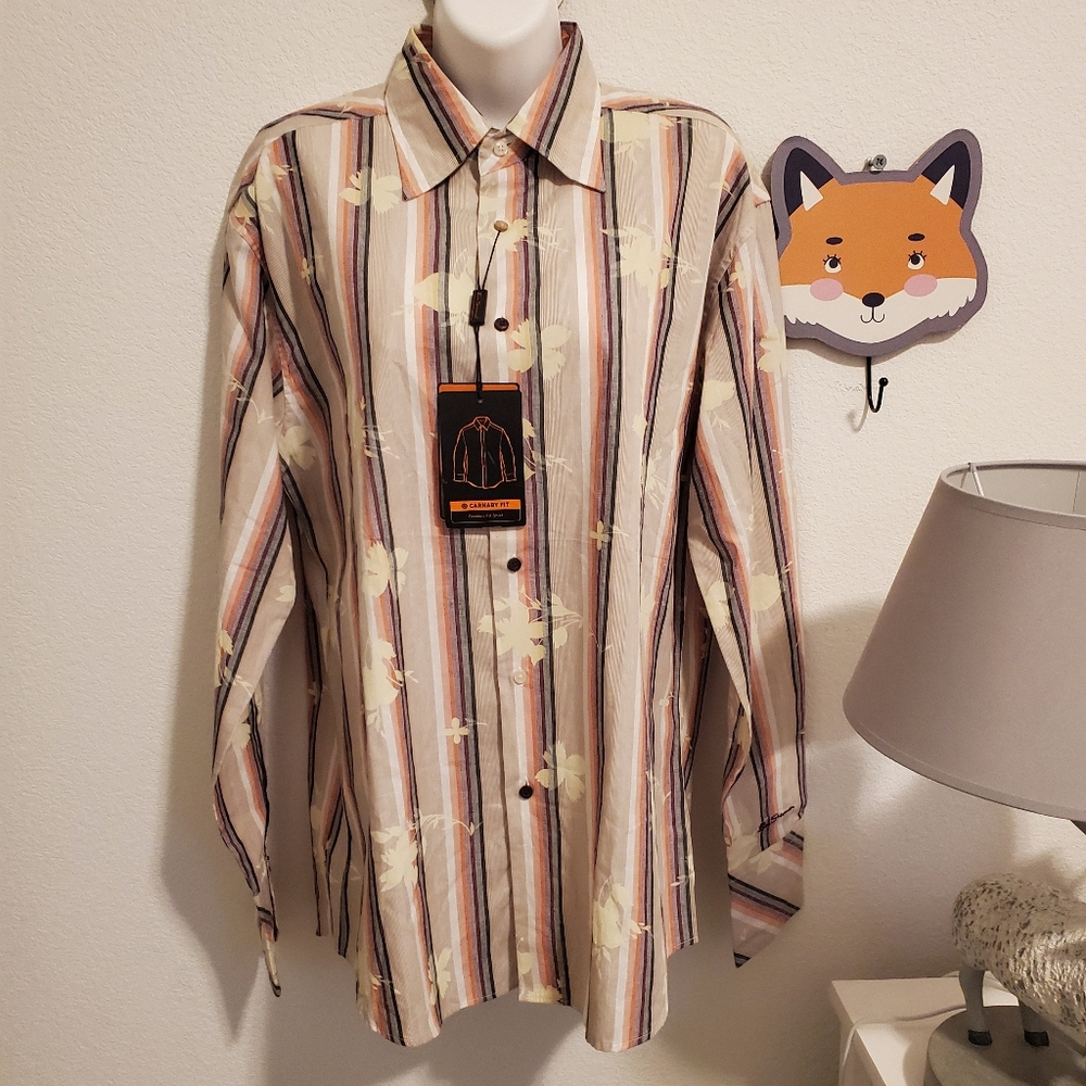 Ben Sherman Floral Print Button Down Shirt size M.
